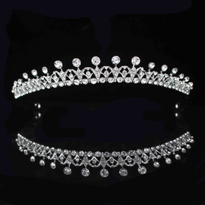 8 Designs Kristály esküvői menyasszonyi tiara korona nőknek szalagavató fej diadem hajdíszek Esküvői menyasszony haj Ékszer kiegészítők