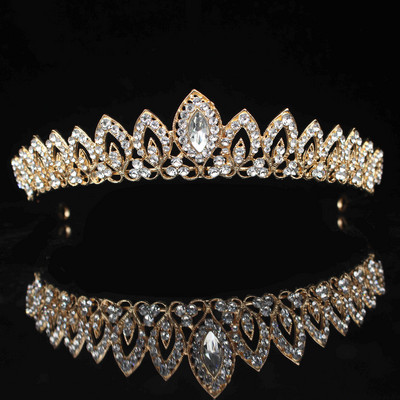 8 Designs Kristály esküvői menyasszonyi tiara korona nőknek szalagavató fej diadem hajdíszek Esküvői menyasszony haj Ékszer kiegészítők