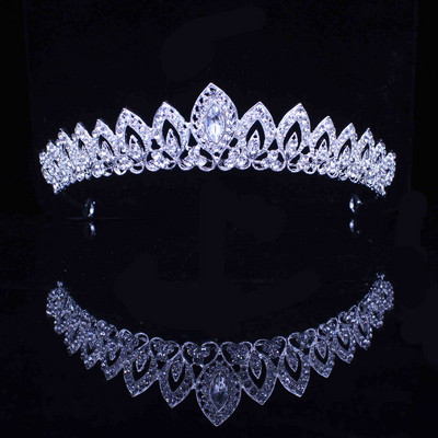 8 Designs Kristály esküvői menyasszonyi tiara korona nőknek szalagavató fej diadem hajdíszek Esküvői menyasszony haj Ékszer kiegészítők