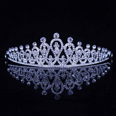 8 Designs Kristály esküvői menyasszonyi tiara korona nőknek szalagavató fej diadem hajdíszek Esküvői menyasszony haj Ékszer kiegészítők