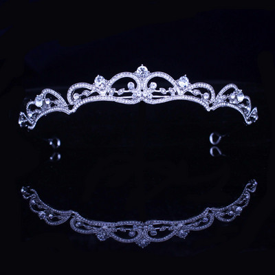 8 Designs Kristály esküvői menyasszonyi tiara korona nőknek szalagavató fej diadem hajdíszek Esküvői menyasszony haj Ékszer kiegészítők