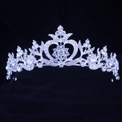 8 Designs Kristály esküvői menyasszonyi tiara korona nőknek szalagavató fej diadem hajdíszek Esküvői menyasszony haj Ékszer kiegészítők