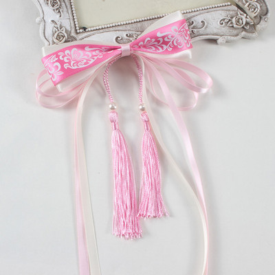 Ρετρό κινέζικο στυλ Μπλε και λευκό πορσελάνινο φιόγκοι Γυναικεία φουρκέτα Φούντες Hanfu Αξεσουάρ μαλλιών Παιδικό κλιπ μαλλιών