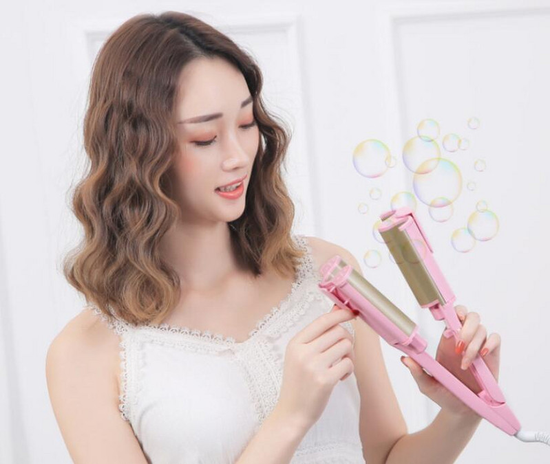 LCD 26 mm 32 mm keramički trocijevni uvijač za kosu trostruki valoviti valoviti valoviti valoviti valoviti valoviti valjci od jaja Uvijač za kosu Alat za oblikovanje kose