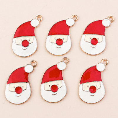 10 ks 6*17mm smaltované vianočné prívesky v tvare cukrovej trstiny na náušnice, prívesky, náhrdelníky, kvetinové prívesky na výrobu šperkov.