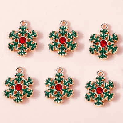 10 ks 6*17mm smaltované vianočné prívesky v tvare cukrovej trstiny na náušnice, prívesky, náhrdelníky, kvetinové prívesky na výrobu šperkov.