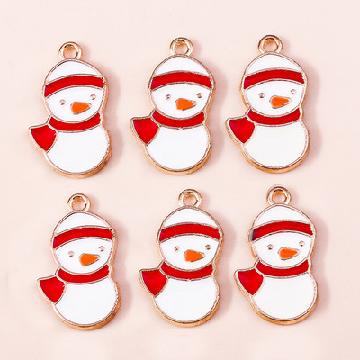 10 ks 6*17mm smaltované vianočné prívesky v tvare cukrovej trstiny na náušnice, prívesky, náhrdelníky, kvetinové prívesky na výrobu šperkov.