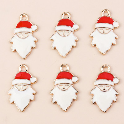 10 ks 6*17mm smaltované vianočné prívesky v tvare cukrovej trstiny na náušnice, prívesky, náhrdelníky, kvetinové prívesky na výrobu šperkov.