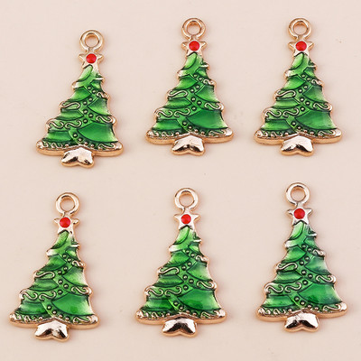 10 ks 6*17mm smaltované vianočné prívesky v tvare cukrovej trstiny na náušnice, prívesky, náhrdelníky, kvetinové prívesky na výrobu šperkov.