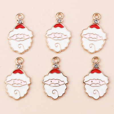 10 ks 6*17mm smaltované vianočné prívesky v tvare cukrovej trstiny na náušnice, prívesky, náhrdelníky, kvetinové prívesky na výrobu šperkov.