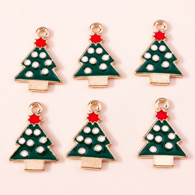 10 ks 6*17mm smaltované vianočné prívesky v tvare cukrovej trstiny na náušnice, prívesky, náhrdelníky, kvetinové prívesky na výrobu šperkov.