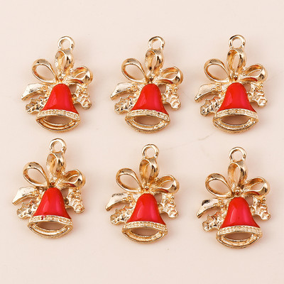 10 ks 6*17mm smaltované vianočné prívesky v tvare cukrovej trstiny na náušnice, prívesky, náhrdelníky, kvetinové prívesky na výrobu šperkov.