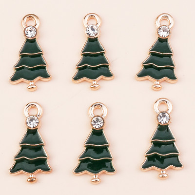 10 ks 6*17mm smaltované vianočné prívesky v tvare cukrovej trstiny na náušnice, prívesky, náhrdelníky, kvetinové prívesky na výrobu šperkov.