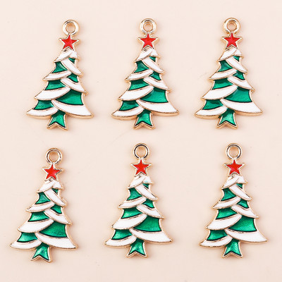 10 ks 6*17mm smaltované vianočné prívesky v tvare cukrovej trstiny na náušnice, prívesky, náhrdelníky, kvetinové prívesky na výrobu šperkov.