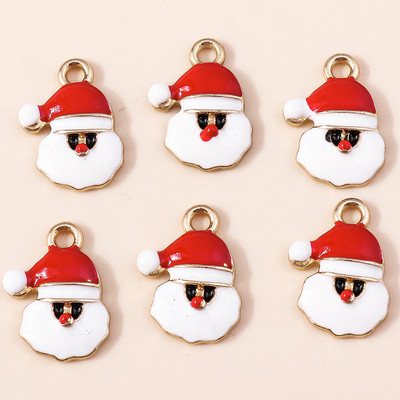 10 ks 6*17mm smaltované vianočné prívesky v tvare cukrovej trstiny na náušnice, prívesky, náhrdelníky, kvetinové prívesky na výrobu šperkov.