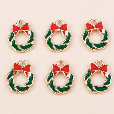 10 ks 6*17mm smaltované vianočné prívesky v tvare cukrovej trstiny na náušnice, prívesky, náhrdelníky, kvetinové prívesky na výrobu šperkov.