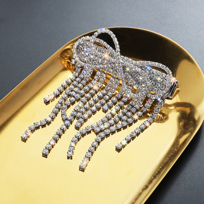 Nové luxusné kórejské šperky s kamienkami, strapcami, vlásenky, osobnosť, oblek, brošňa, temperament, dámske módne doplnky s dvojitým použitím