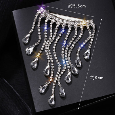 Nové luxusné kórejské šperky s kamienkami, strapcami, vlásenky, osobnosť, oblek, brošňa, temperament, dámske módne doplnky s dvojitým použitím