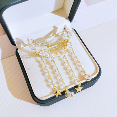 Nové luxusné kórejské šperky s kamienkami, strapcami, vlásenky, osobnosť, oblek, brošňa, temperament, dámske módne doplnky s dvojitým použitím