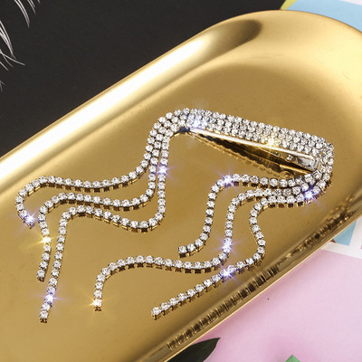 Nové luxusné kórejské šperky s kamienkami, strapcami, vlásenky, osobnosť, oblek, brošňa, temperament, dámske módne doplnky s dvojitým použitím