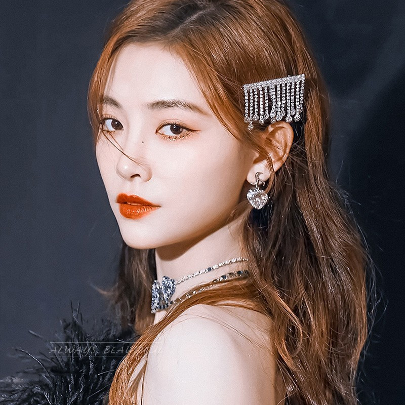 Nové luxusné kórejské šperky s kamienkami, strapcami, vlásenky, osobnosť, oblek, brošňa, temperament, dámske módne doplnky s dvojitým použitím