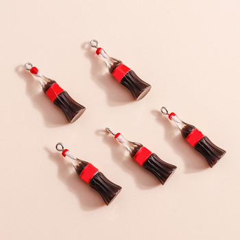 20 τμχ/ Ρητίνη Πλαστική 3D Cola Charms Drink Bottle Pendent For Jewelry DIY Handmade Earrings.Bracelet κολιέ