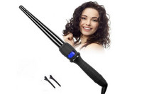 Instrumente de coafat ceramice Fier de ondulat profesional ondulator de păr Con de flori de pere Ondulator de păr electric Roller Baghetă de ondulare