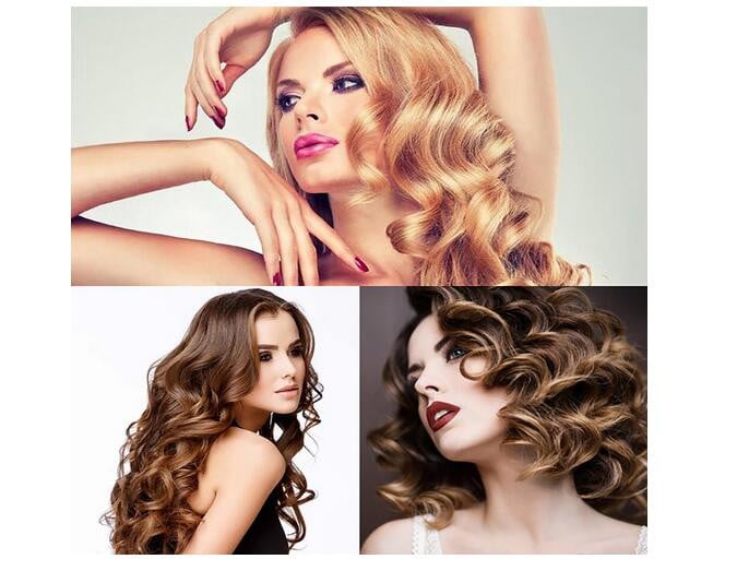 Instrumente de coafat ceramice Fier de ondulat profesional ondulator de păr Con de flori de pere Ondulator de păr electric Roller Baghetă de ondulare