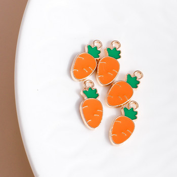 10 τμχ 7*15 χιλιοστά Creative σμάλτο Mini Carrot Charms για Σκουλαρίκια Μενταγιόν Κολιέ Κατασκευή Χειροποίητων Αξεσουάρ κοσμημάτων DIY