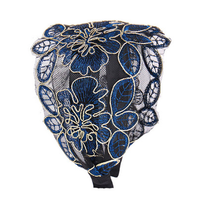 Široký háčik čipkované kvety vlasový pás pre ženy pokrývky hlavy čipkované kvety ozubené protišmykové čelenka dievčenské vlasové doplnky