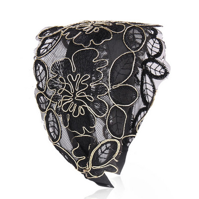 Široký háčik čipkované kvety vlasový pás pre ženy pokrývky hlavy čipkované kvety ozubené protišmykové čelenka dievčenské vlasové doplnky