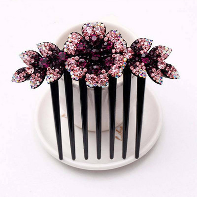 Krištáľový kvetinový list svadobný hrebeň do vlasov pre dievčatá krištáľové ozdoby do vlasov šperky svadobné vlasové doplnky darček na Valentína