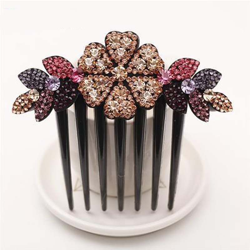 Krištáľový kvetinový list svadobný hrebeň do vlasov pre dievčatá krištáľové ozdoby do vlasov šperky svadobné vlasové doplnky darček na Valentína