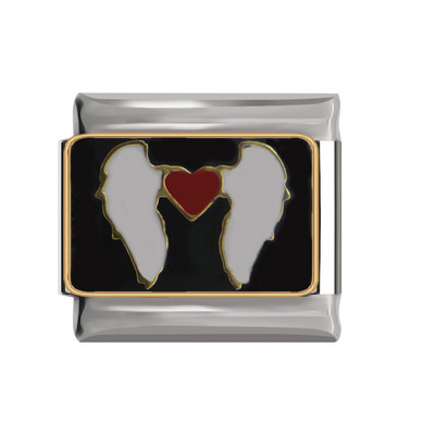 Hapiship Original Daisy Wing Love Beautiful Knight Itaalia võlu Link Fit 9mm Käevõru roostevabast terasest ehete tegemine DJTop32