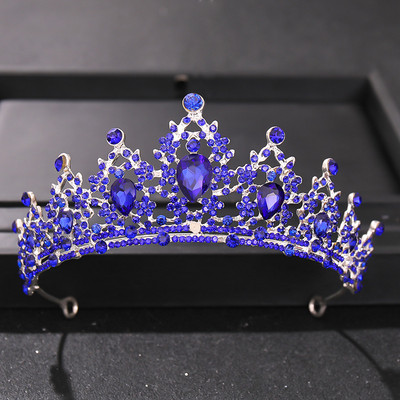 Pulmajuuksed Tiaara kristallist pruudi tiaara kroon hõbedase värvi diademloor tiaarad pulmajuukse aksessuaarid peakatted pea ehted