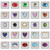 Hapiship Πρωτότυπο Daisy Fashion Heart Ellipse Χρώμα CZ Ιταλικό γούρι Σύνδεσμοι Εφαρμογή βραχιόλι 9 χιλιοστών Κοσμήματα από ανοξείδωτο ατσάλι κατασκευή DJ374