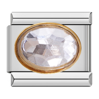 Hapiship Πρωτότυπο Daisy Fashion Heart Ellipse Χρώμα CZ Ιταλικό γούρι Σύνδεσμοι Εφαρμογή βραχιόλι 9 χιλιοστών Κοσμήματα από ανοξείδωτο ατσάλι κατασκευή DJ374