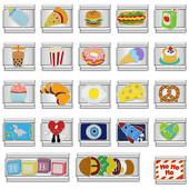 Hapiship 2022 New Fashion Food Hamburger Ice Cream Charm Olasz Linkek Fit 9mm Karkötő Rozsdamentes Acél Ékszerek Barkácskészítés DJ585