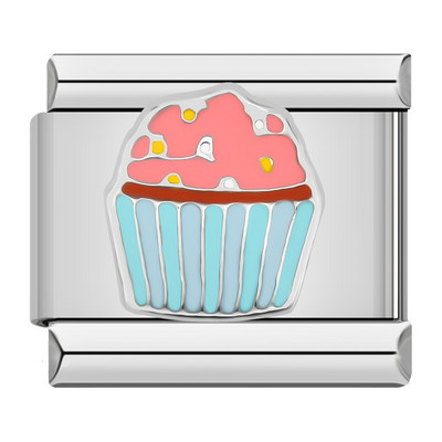 Hapiship 2022 New Fashion Food Hamburger Ice Cream Charm Olasz Linkek Fit 9mm Karkötő Rozsdamentes Acél Ékszerek Barkácskészítés DJ585