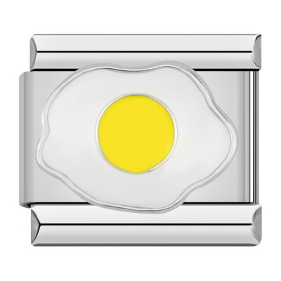 Hapiship 2022 New Fashion Food Hamburger Ice Cream Charm Olasz Linkek Fit 9mm Karkötő Rozsdamentes Acél Ékszerek Barkácskészítés DJ585
