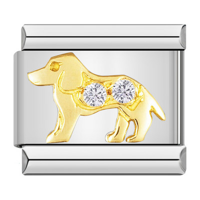 Hapiship Nové zvieracie pes Jednorožec Slon Motýľ Mačka Kôň Prívesok Vhodné pre 9mm nehrdzavejúcu oceľ Náramok na výrobu šperkov DJ384