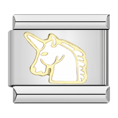 Hapiship Nové zvieracie pes Jednorožec Slon Motýľ Mačka Kôň Prívesok Vhodné pre 9mm nehrdzavejúcu oceľ Náramok na výrobu šperkov DJ384