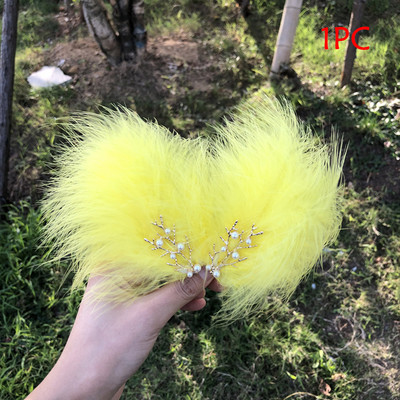 1 db divattündér toll gyöngy hajtű hajcsat Barrette női lány elegáns vintage menyasszonyi fejfedő bankett parti ékszer ajándék