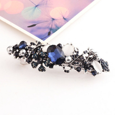 Nová kórejská verzia lesklých krištáľových kvetov na jar do vlasov, sponka do vlasov Merlin Boutique, horizontálna sponka, elegantné vlasové doplnky pre matky