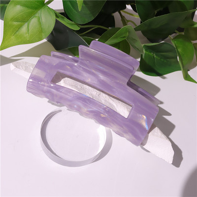 HUANQI 2023 Nová acetátová obdĺžniková dutá veľká sponka do vlasov, vlasový pazúr pre ženy, elegantná sponka do vlasov, jeseň/zima, vlasové doplnky