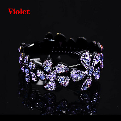 Noua clemă de răsucire Accesorii pentru păr Femei Gheare de păr Crăciun pentru cap cu flori cu strasuri Agrafă de păr Cuib de păsări Cuibul de păsări Față de cocuri