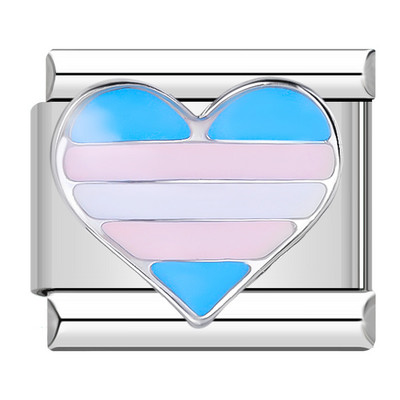 Hapiship Culoare romantică Heart Star Flwoer Tai Chi Italian Charm Links Fit 9mm Bratara din oțel inoxidabil Bijuterii DIY Fabricare DJ597