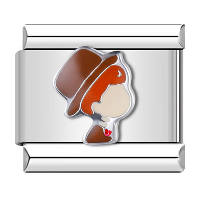 Hapiship Culoare romantică Heart Star Flwoer Tai Chi Italian Charm Links Fit 9mm Bratara din oțel inoxidabil Bijuterii DIY Fabricare DJ597