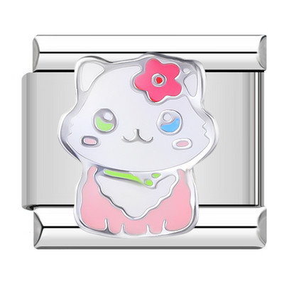 Hapiship Culoare romantică Heart Star Flwoer Tai Chi Italian Charm Links Fit 9mm Bratara din oțel inoxidabil Bijuterii DIY Fabricare DJ597