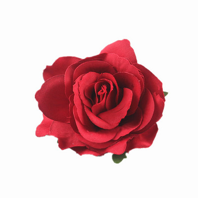 1PC Роза Изкуствени цветя Фиби за булчинско сватбено парти Брошка Дамски щипки за коса Шапки Фестивал за момичета Аксесоар за коса